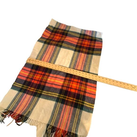 J. Crew Oversize Wool Plaid Fringed Blanket Wrap Scarf New 1475 - Picture 3 of 7
